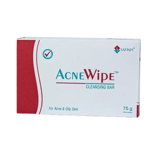 Safrin AcneWipe Cleansing Soap Bar 75gm