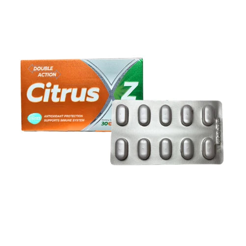 Diligence Health Care Citrus Z Tablets 30's