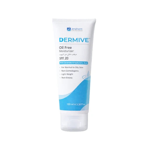Dermive Oil Free Moisturizer SPF 20 100ml – Best Moisturizer for Oily Skin in Pakistan