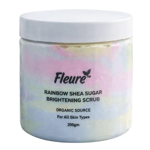 Fleure Rainbow Shea Sugar Brightening Scrub 200g