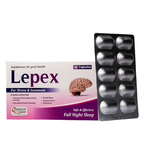 Crystolite Lepex Capsules for Stress and Insomnia