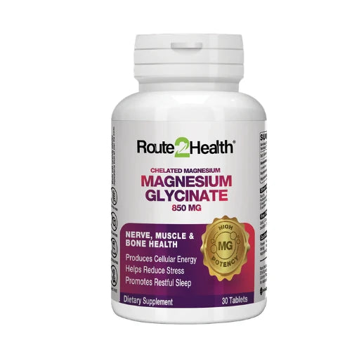 Route2Health Magnesium Glycinate 850mg Tablets 30's