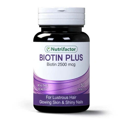 Nutrifactor Biotin Plus 2500mcg 30 Tablets