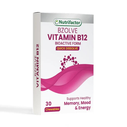 Nutrifactor Bzolve Vitamin B12 30 Chewables