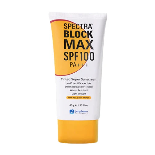 Spectra Block Max SPF 100 Tinted Sunscreen 40g – Best Sunblock in Pakistan