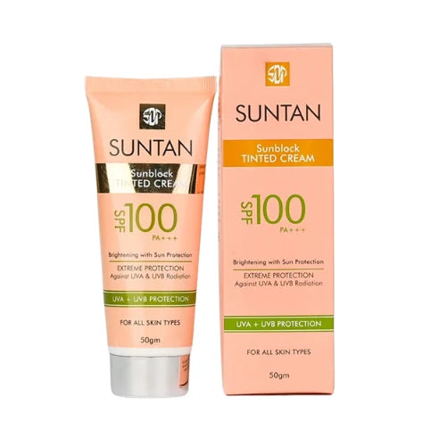 Suntan SPF 100 Sunblock Tinted Cream Price in Pakistan