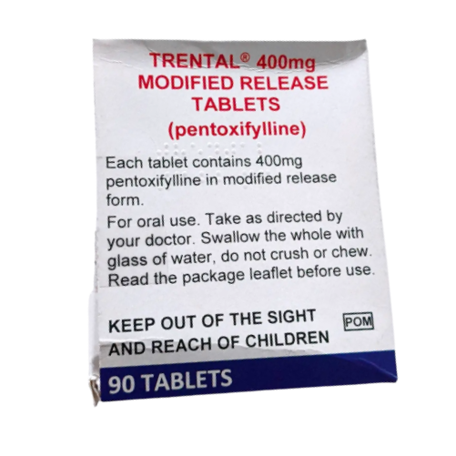 Buy Trental 400mg Online in Pakistan – Pentoxifylline Tablets