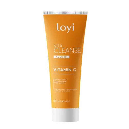 Loyi Vitamin C Face Wash 100ml for Brightening and Deep Cleansing